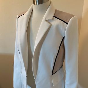 White House Black Market White, Black & Tan Blazer